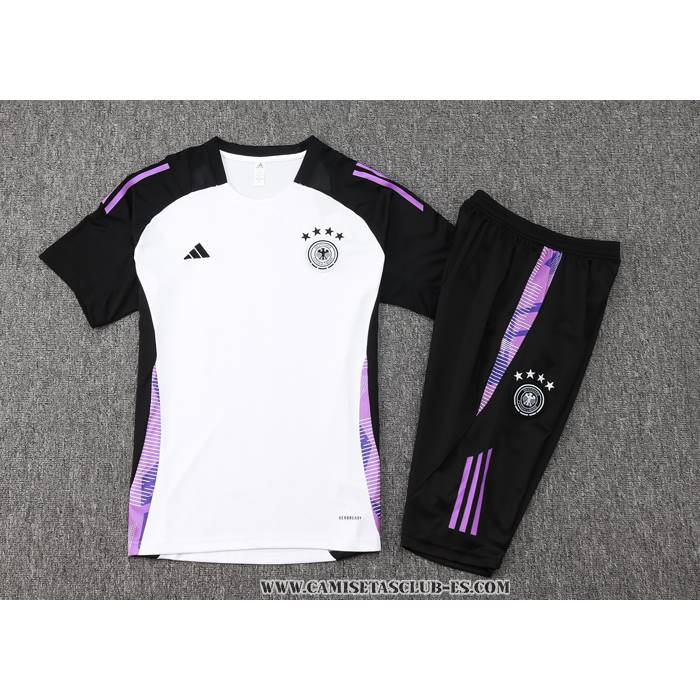 Chandal del Alemania 24-25 Manga Corta Blanco - Pantalon Corto